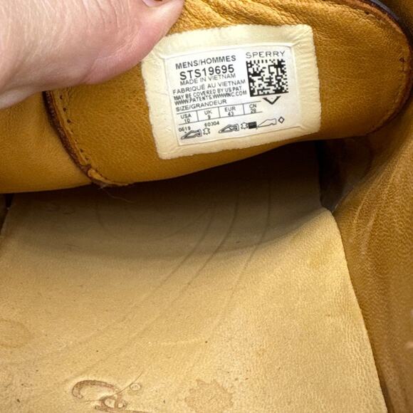 Sperry Gold Cup Elite Algonquin Brown Leather Waterproof Boat Oxford Shoe Men 10 - Picture 8 of 8